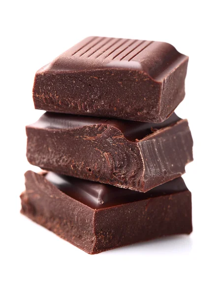 Dark chocolate in closeup — Stock Photo, Image