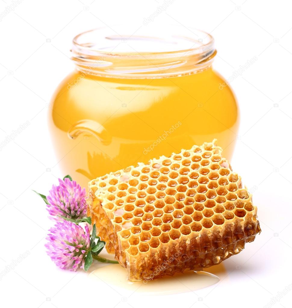 Honey with clover