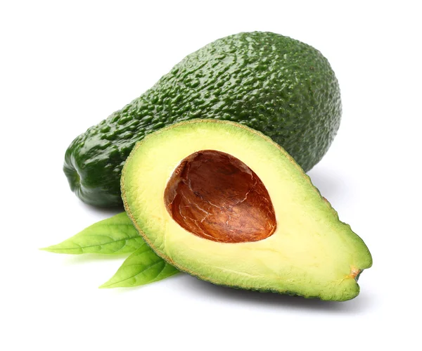 Avocado met bladeren — Stockfoto