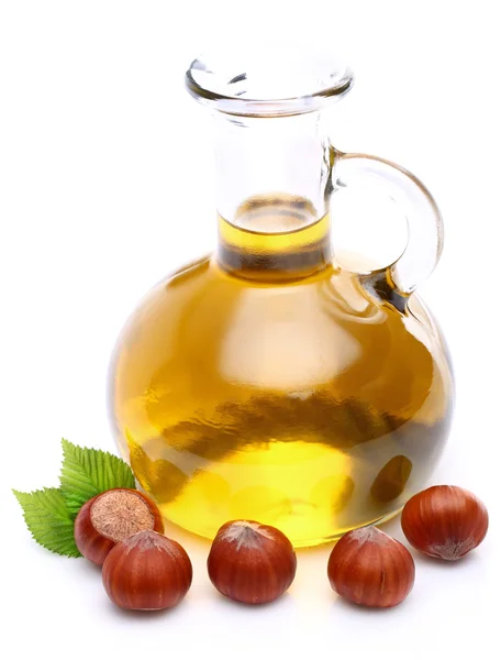 Hazelnuts oil — Stock Photo, Image