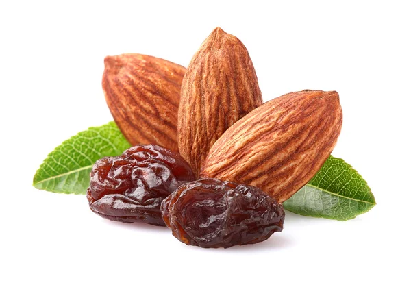 Almonds with raisins — Stock Photo, Image