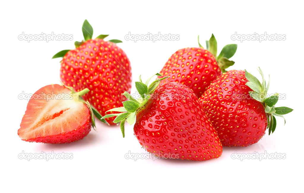 Strawberry in closeup