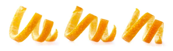 Orange Peel White Background — Stock Photo, Image
