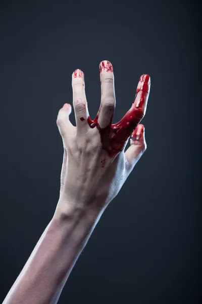 Bloody zombie hands — Stock Photo, Image