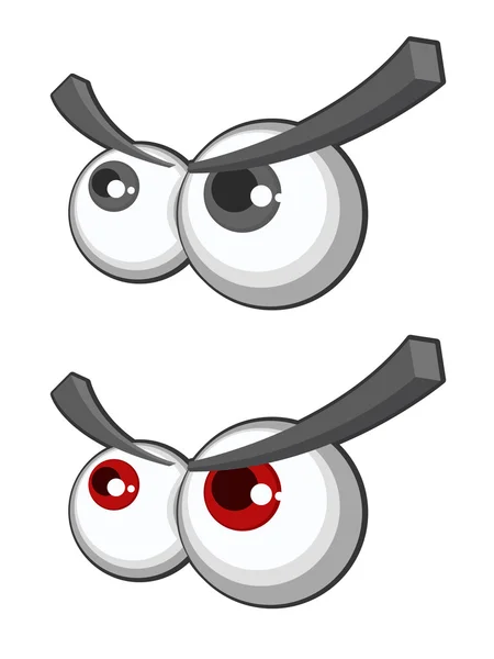 Vector set of cartoon eyes — Stock Vector