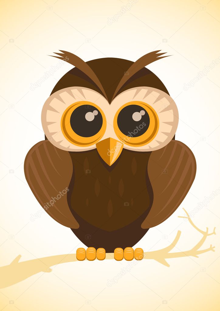 Vector cute owl