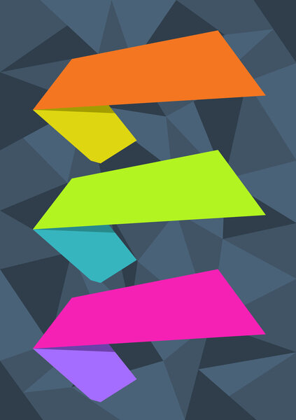 Vector design elements on abstract background