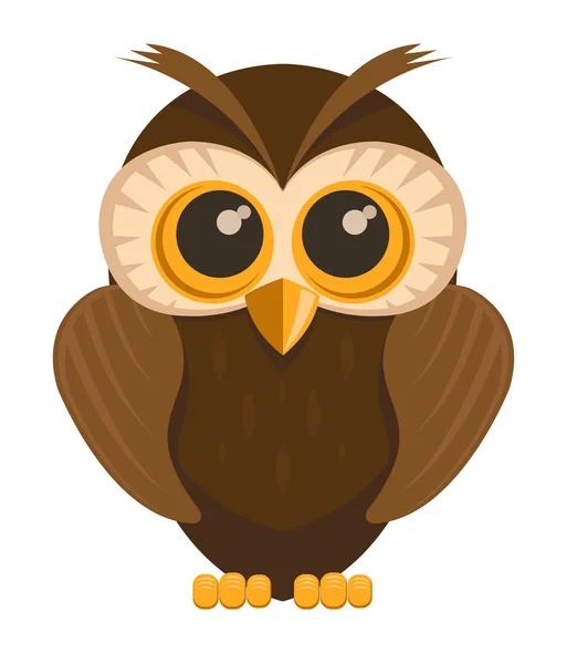 Vector owl bird — Stock Vector