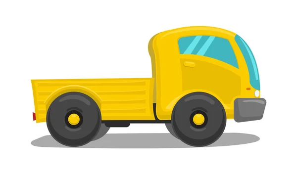 Camion vettore giallo — Vettoriale Stock