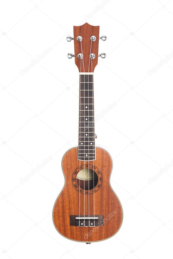 Studio shot of ukulele guitar 