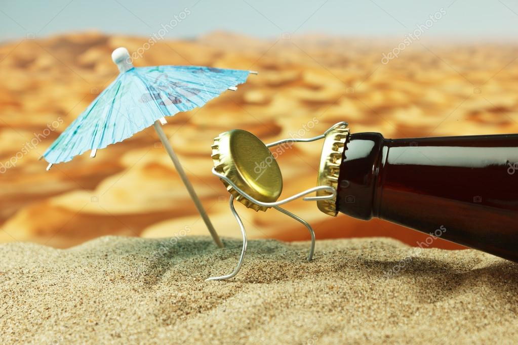 śmieszne Korek Na Plaży Zdjęcie Stockowe Observer 13355784