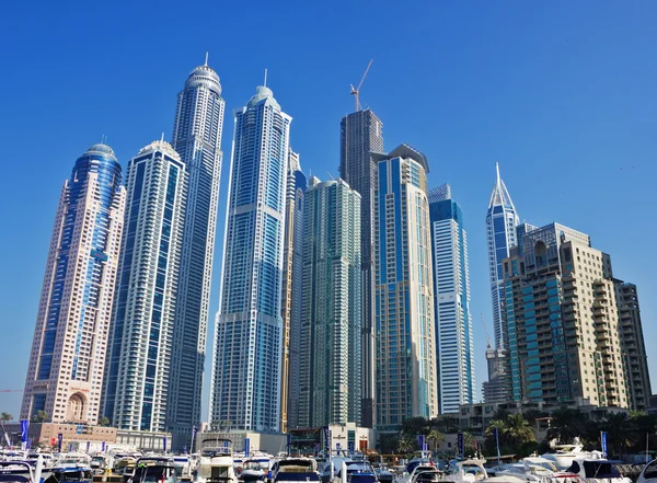 Modern buildings in Dubai Marina