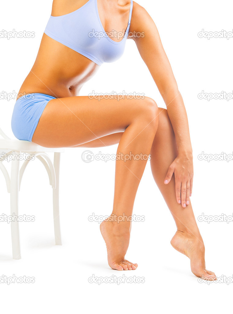 woman legs isolated