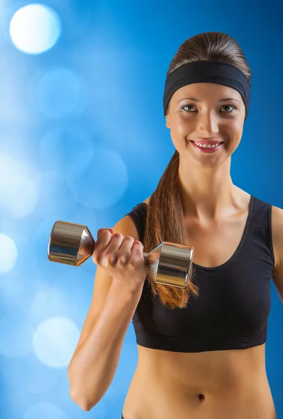 Close up portrait of a sports girl — Stock Photo, Image