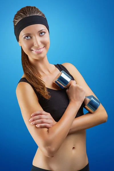 Una chica deportiva possing —  Fotos de Stock