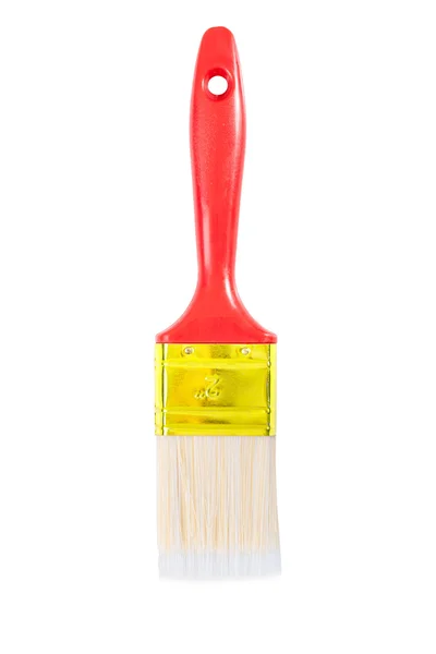 A paintbrush with red handle — Stock Photo, Image