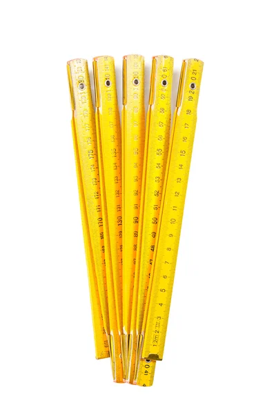 Wood meter measuring tool — Stock Photo, Image