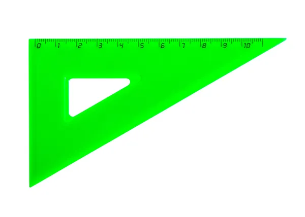 A green school triangle — Stock Photo, Image