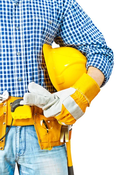 Contractor very close up — Stock Photo, Image