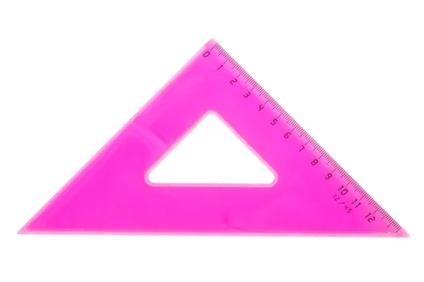 Pink school triangle — Stock Photo, Image