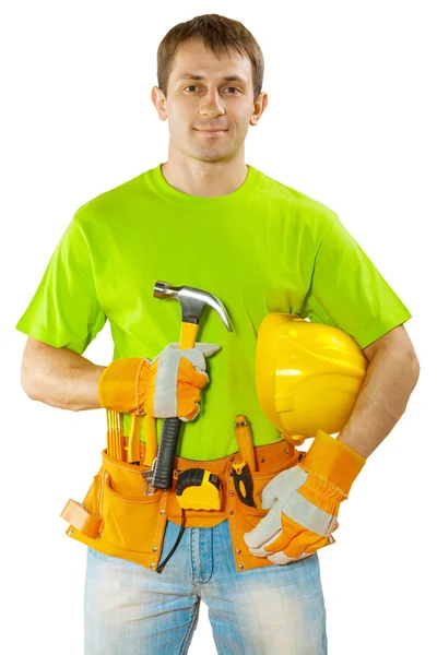 Un trabajador de la construcción — Foto de Stock