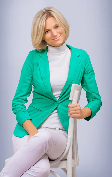 A smiling business lady — Stock Photo, Image