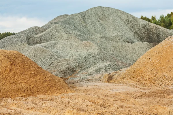 Kies und Sand lizenzfreie Stockbilder