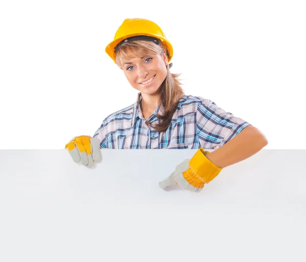 Female construction worker — Stock Photo, Image