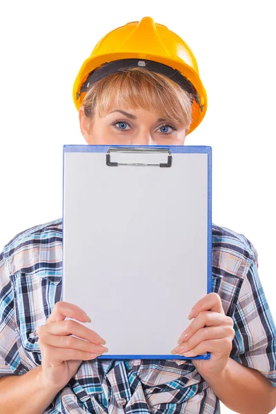 Female construction worker — Stock Photo, Image