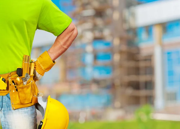 Nahsicht auf Werkzeugband mit Werkzeugen — Stockfoto