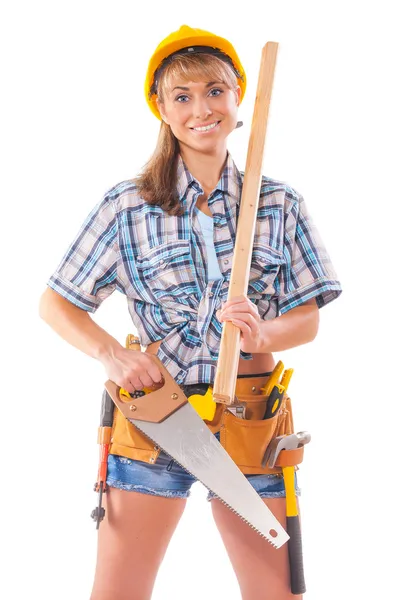 Worker and carpenter tools — Stock Photo, Image