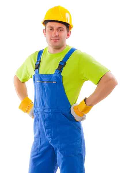 Men is wearing working clothes — Stock Photo, Image