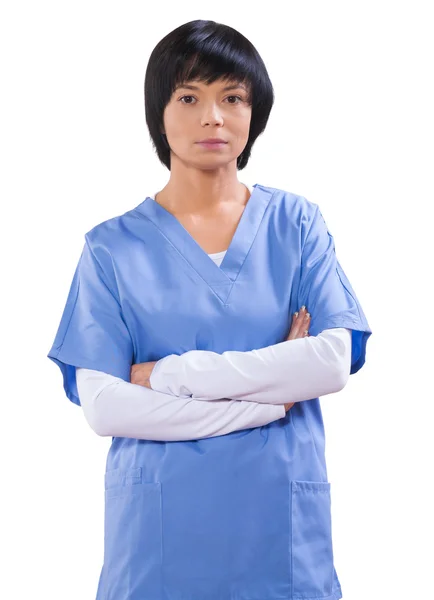 Портрет женщины-врача — стоковое фото