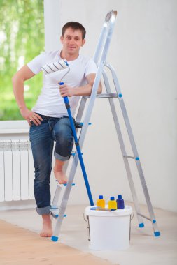 ressam paintroller ile