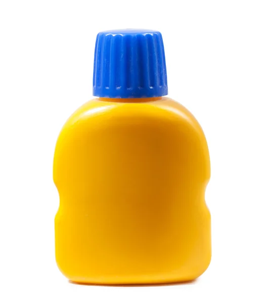 Single yellow bottle — Stock Photo, Image