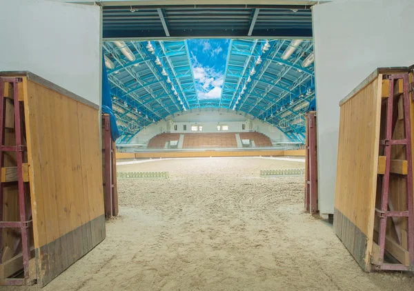 Horse arena interior — Stock Photo, Image