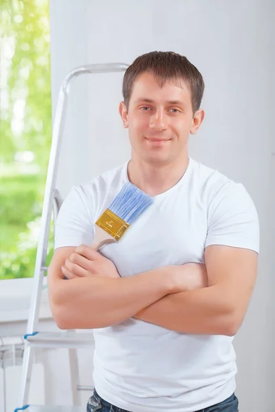 Handsome young painter — Stock Photo, Image