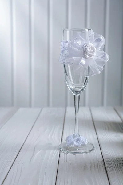 Hochzeitsweinglas — Stockfoto