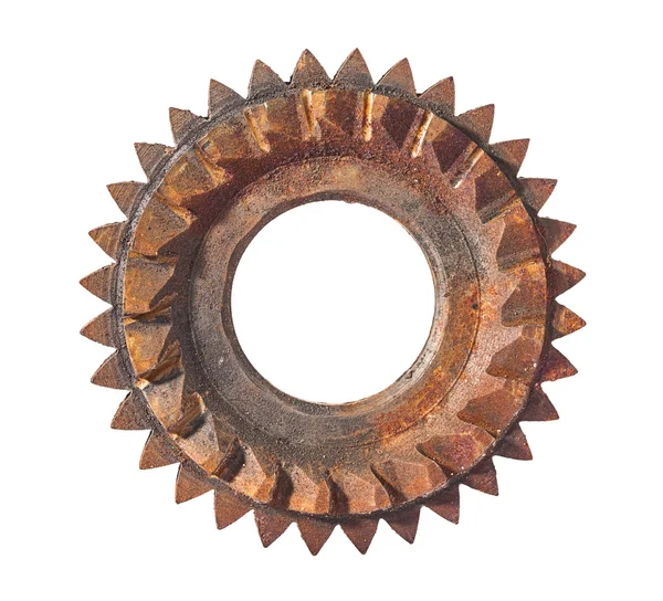 Rusted metallic cog-wheel — Stock Photo, Image