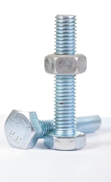 Bolts with nut — Stock Photo, Image