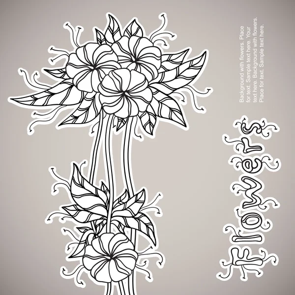 Bloemen achtergrond — Stockvector