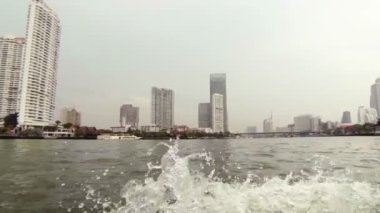 Bangkok bir tekneden - video Merkezi Görünümü