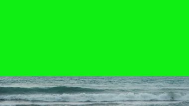 Deniz video 1080p - sörf ile gökyüzü yerine Yeşil perde