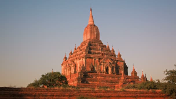 Video 1920 x 1080 - htilominlo tempel gelegen in bagan, myanmar — Stockvideo