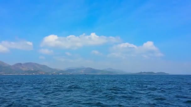 Video 1920x1080 - Ocean and the mountains on the horizon. Thailand, Ranong — Stock Video