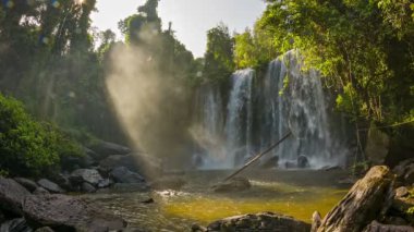 video 1920 x 1080 - büyük şelale phnom Kultur Milli Parkı içinde