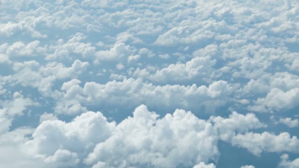 High definition video - View from the airplane. Clouds at a height of several kilometers — Stock Video