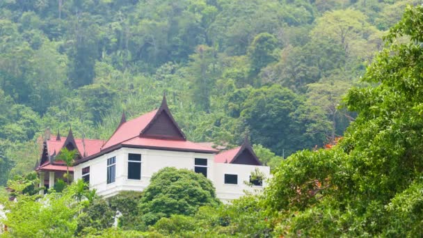 Videóinak 1080p - villák között a hegyen az esőerdők. Thaiföld, phuket — Stock videók