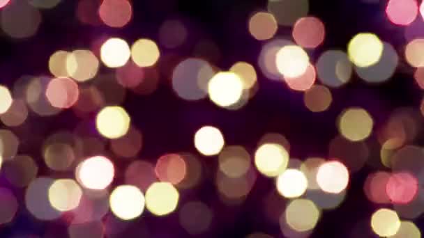 Video 1080p - Sparkling lights on a dark background — Stock Video