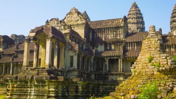 Видео 1080p - подробности искушения Ангкор Ват. Камбоджа — стоковое видео